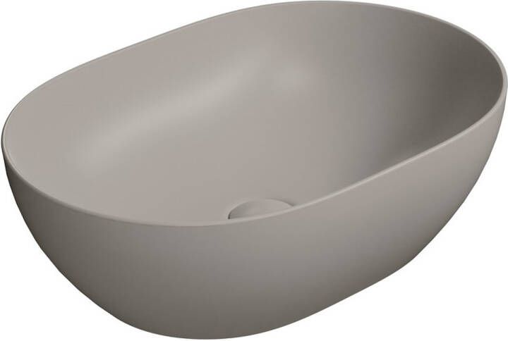 Sapho Keramische Opbouw Waskom Pura 50x35 Mat Grijs