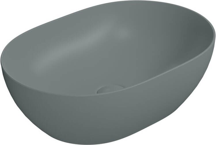 Sapho Keramische Opbouw Waskom Pura 50x35 Mat Groen