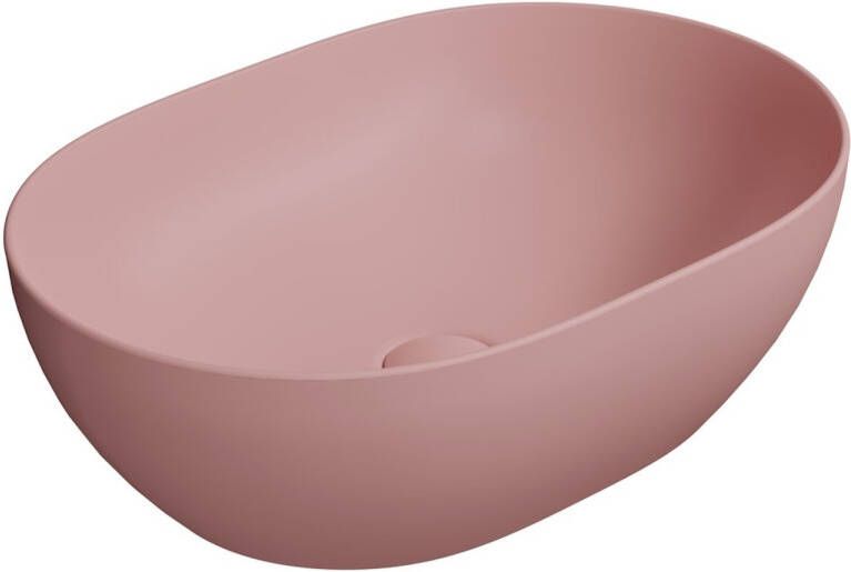 Sapho Keramische Opbouw Waskom Pura 50x35 Mat Roze