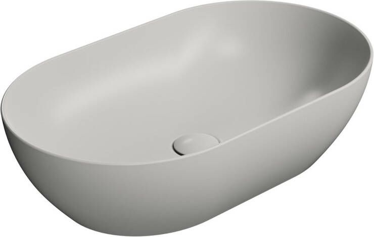 Sapho Keramische Opbouw Waskom Pura 60x37 Mat Licht Grijs
