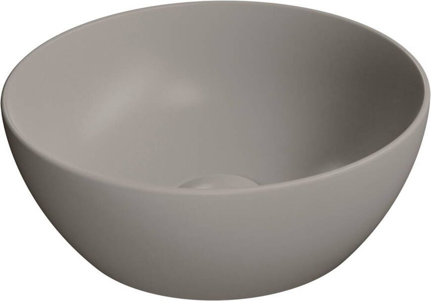 Sapho Keramische Opbouw Waskom Pura dia. 32 cm Grijs