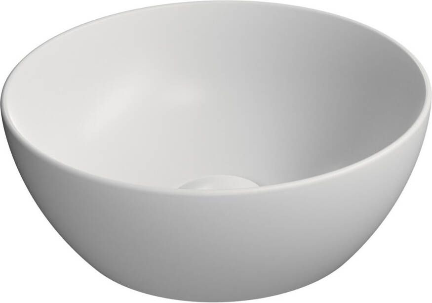 Sapho Keramische Opbouw Waskom Pura dia. 32 cm Wit