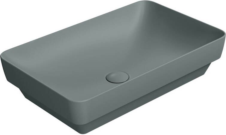 Sapho Keramische Opbouw Wastafel Pura 60x38 Mat Groen