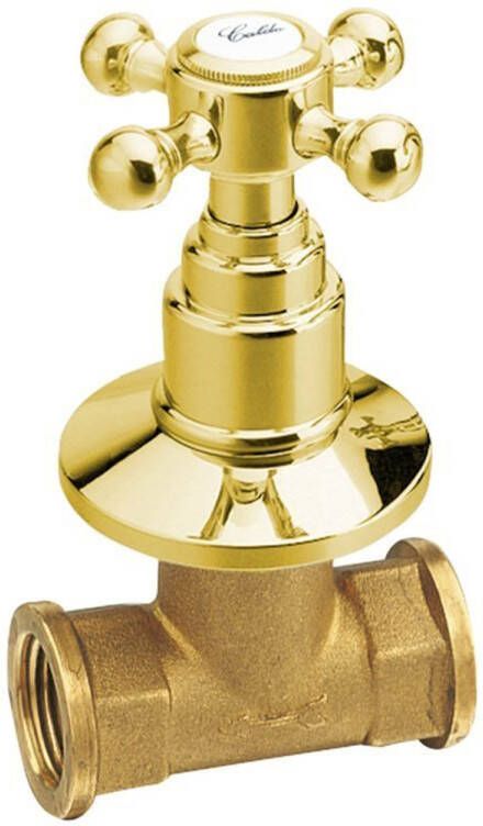 Sapho Kruisgreep Koud Water Antea 6x6 cm Goud