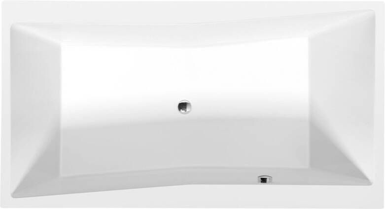 Sapho Rechthoekig Ligbad Quest 180x100x49 cm Mat Wit