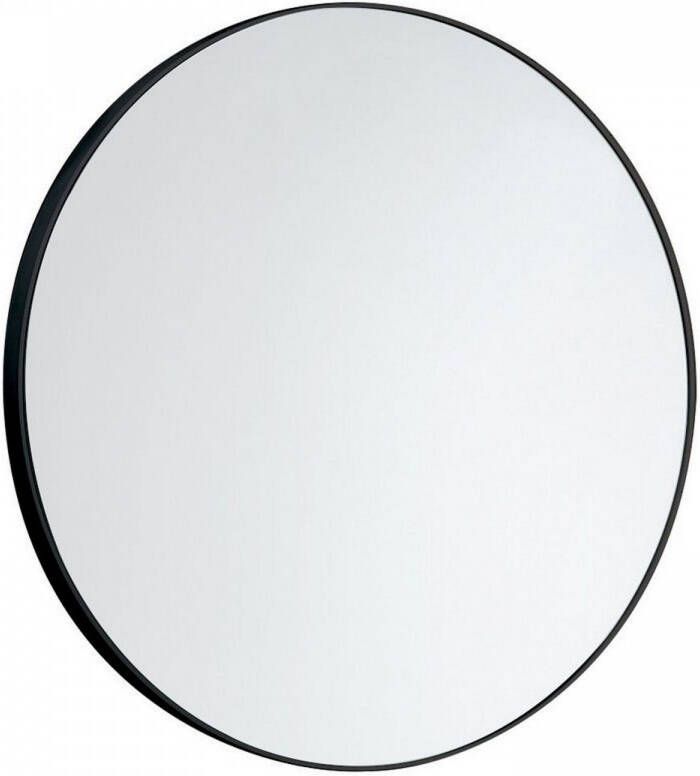 Aqualine ronde spiegel Ø60cm mat zwart