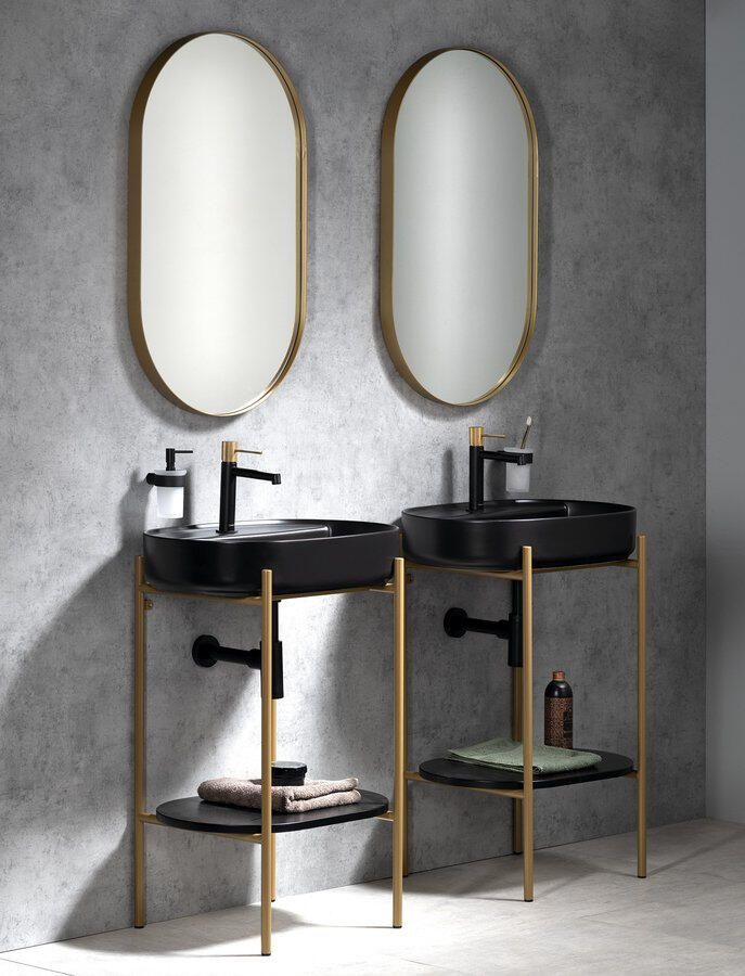 Sapho Badkamer Set Puno Goud Mat en Zwart