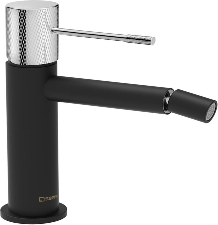 Sapho Bidet Mengkraan Solaris Mat Zwart Chroom