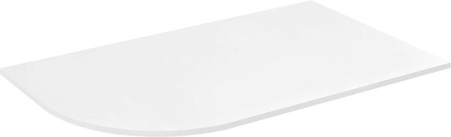 Sapho Gebogen Wastafelblad Pulse 75 7x46 2 cm Rechts Wit