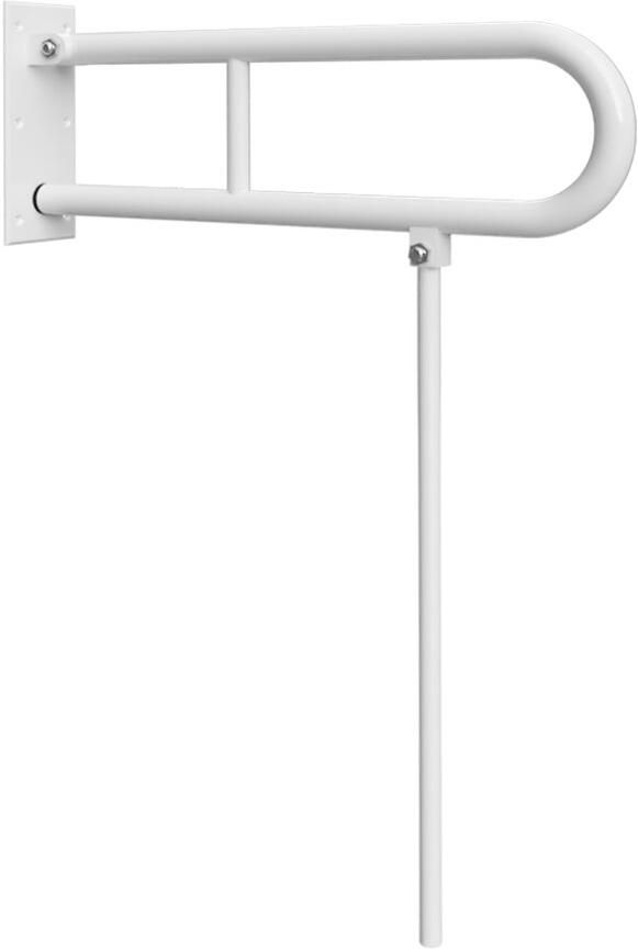 Sapho Handgreep U-Vorm Vouwbaar met Steun Handicap 60 cm Wit