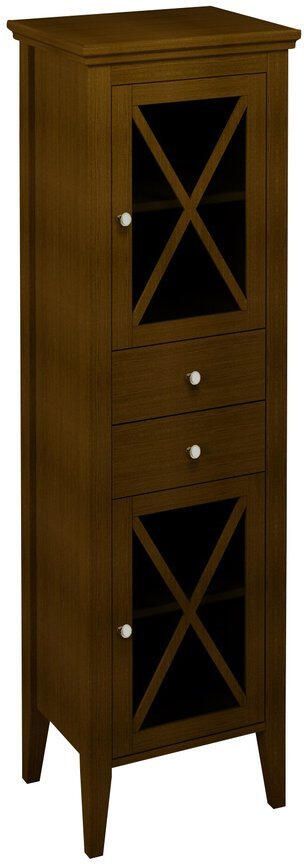 Sapho Hoge Badkamerkast Cross 49x170x39 cm Massief Hout Rechts