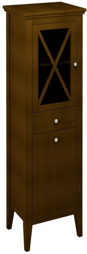 Sapho Hoge Badkamerkast met Wasmand Cross 49x170x39 cm Massief Hout Links