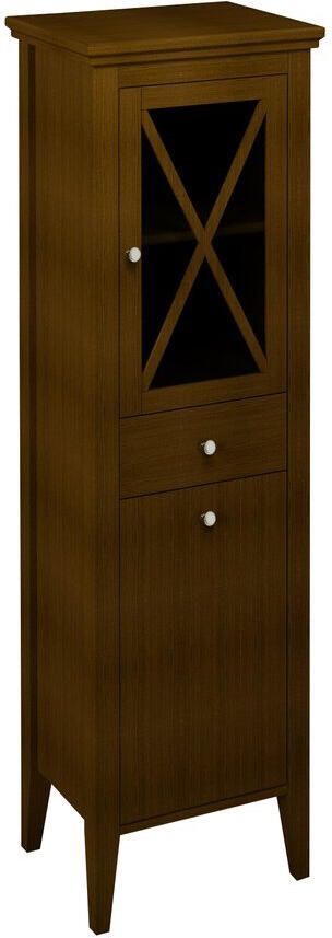 Sapho Hoge Badkamerkast met Wasmand Cross 49x170x39 cm Massief Hout Rechts