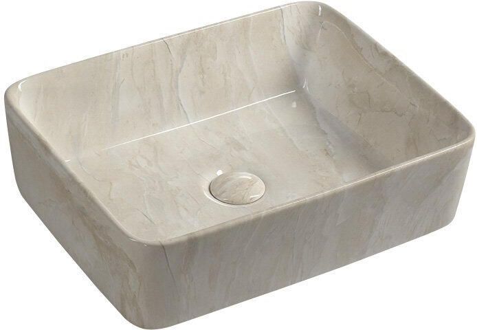 Sapho Keramische Opbouw Waskom Dalma 48x38 cm Beige