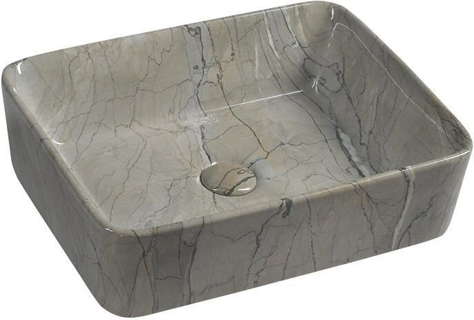 Sapho Keramische Opbouw Waskom Dalma 48x38 cm Grijs