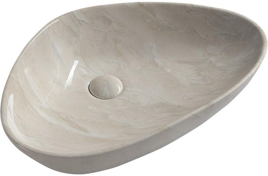 Sapho Keramische Opbouw Waskom Dalma 58 5x39 cm Beige