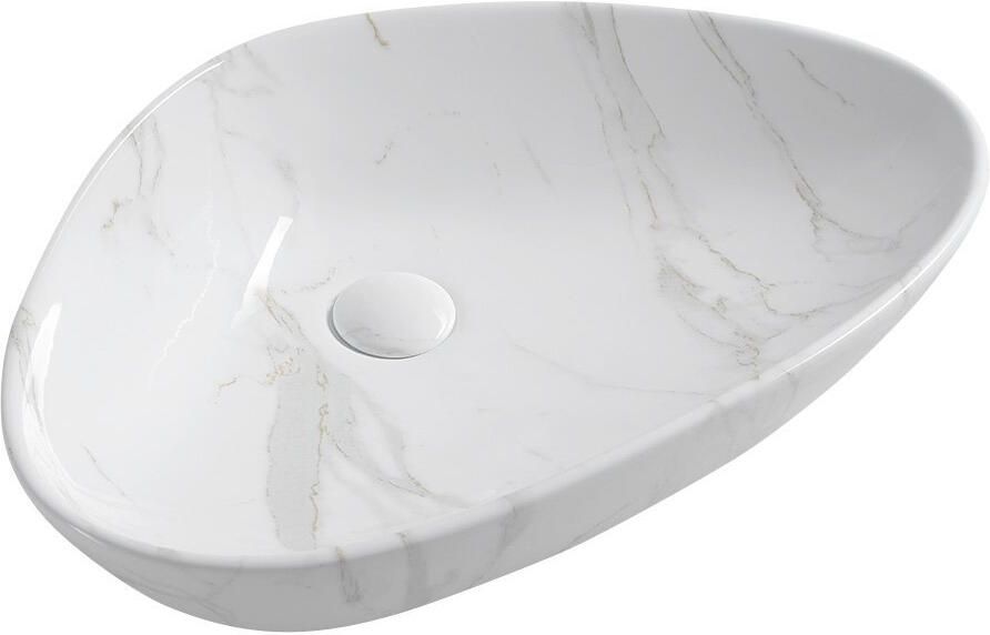 Sapho Keramische Opbouw Waskom Dalma 58 5x39 cm Wit