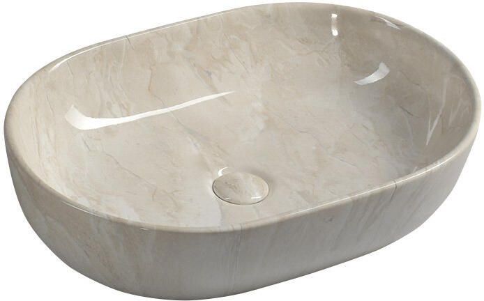 Sapho Keramische Opbouw Waskom Dalma 59x42 cm Beige