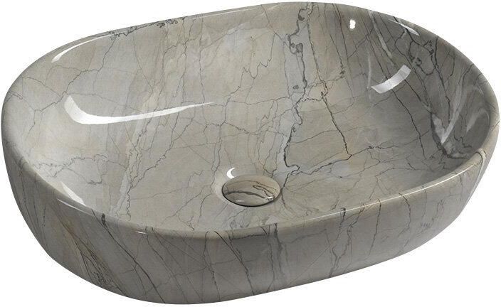 Sapho Keramische Opbouw Waskom Dalma 59x42 cm Grijs