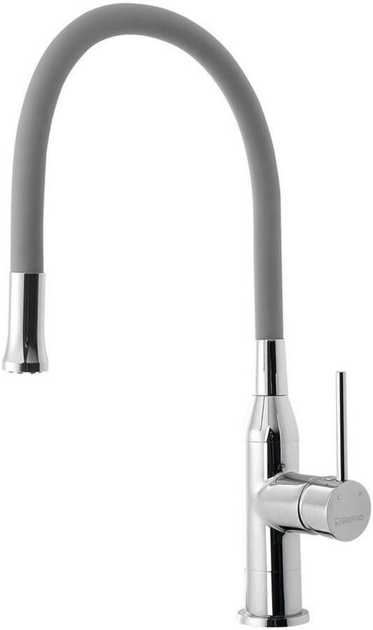 Sapho OP=OP Keukenmengkraan Sili 1-hendel 47.5 cm met Siliconen Uitloop Chroom