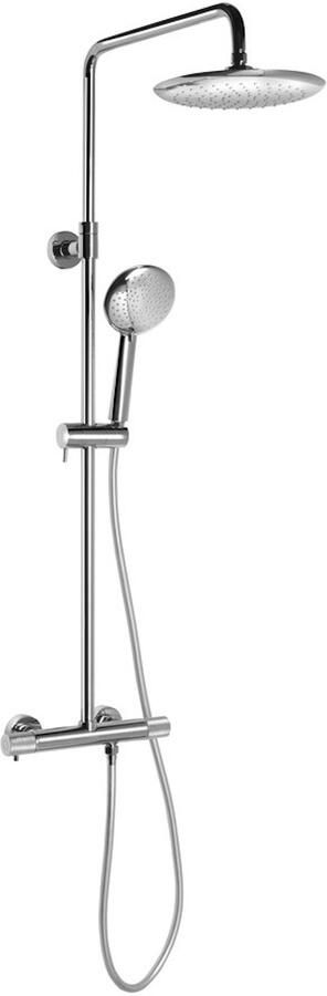 Sapho Solaris opbouw regendouche met thermostaat en handdouche chroom