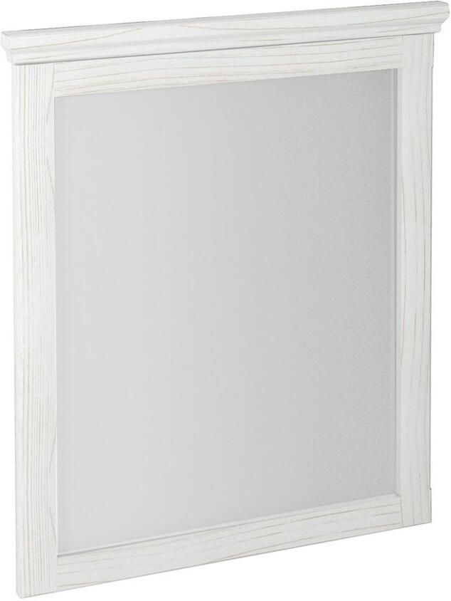 Sapho Spiegel met Houten Frame Cross Wit Hout 60x80 cm