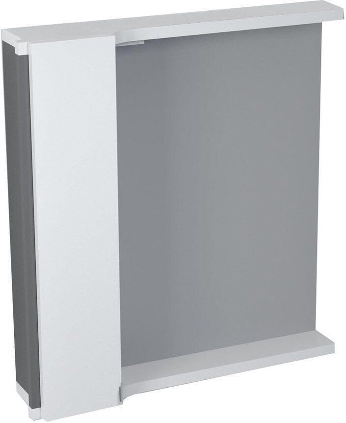 Sapho Pulse LED Verlichte spiegelkast 2x3W 75x80x17cm links wit antraciet