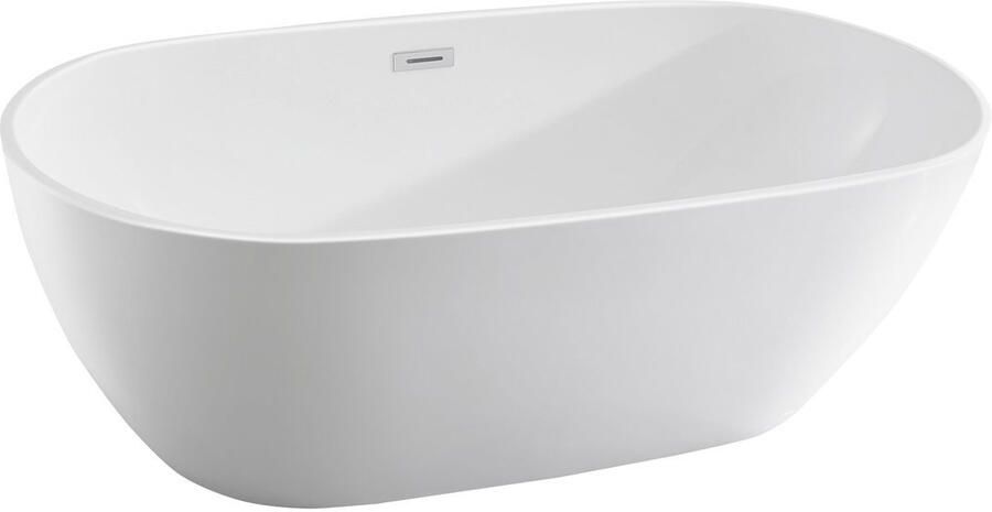 Aqualine Douro vrijstaand bad 180x80 met waste wit