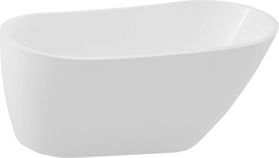 Aqualine Tisa Vrijstaand bad 150x75 met waste wit