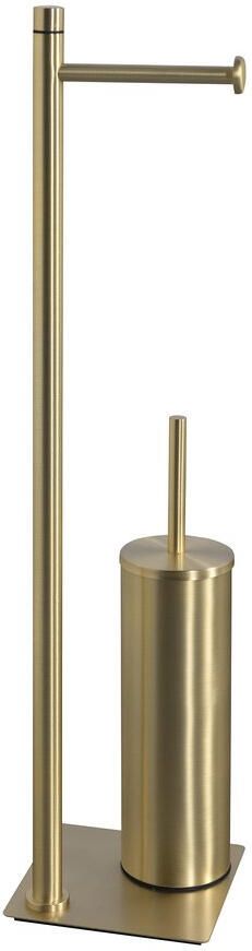 Sapho Vrijstaand Closetrol- en Borstelhouder Trilly Mat Goud