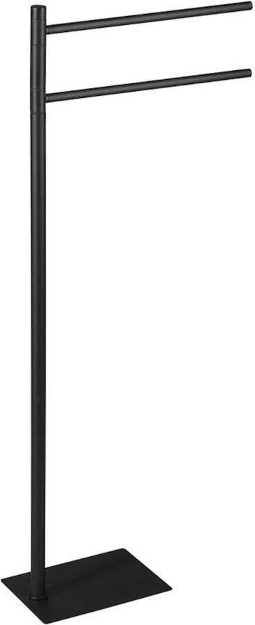 Gedy Trilly vrijstaande handdoekhouder 83.5x31.3 mat zwart