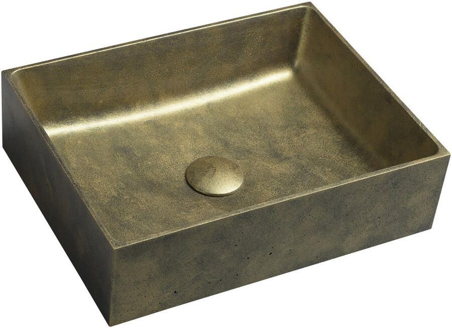 Sapho Vrijstaand Waskom Formigo 47 5x36 5 cm Goud