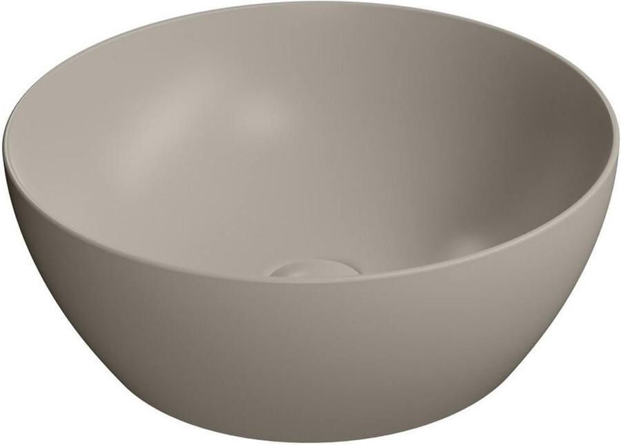 Sapho Waskom Pura Rond 42x16 cm Keramiek Mat Bruin