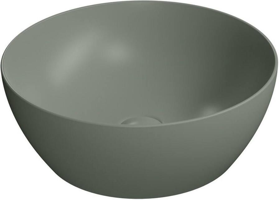 Sapho Waskom Pura Rond 42x16 cm Keramiek Mat Legergroen