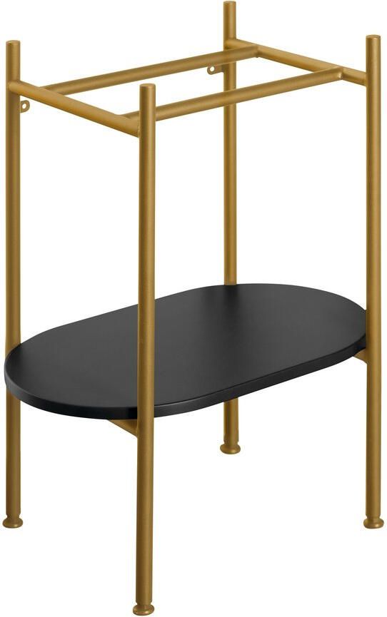 Sapho Wastafel Frame met Onderplank Puno 40x82x36 cm Goud Mat
