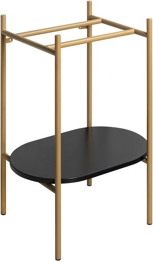 Sapho Wastafel Frame met Onderplank Puno 55x79 5x39 6 cm Goud Mat