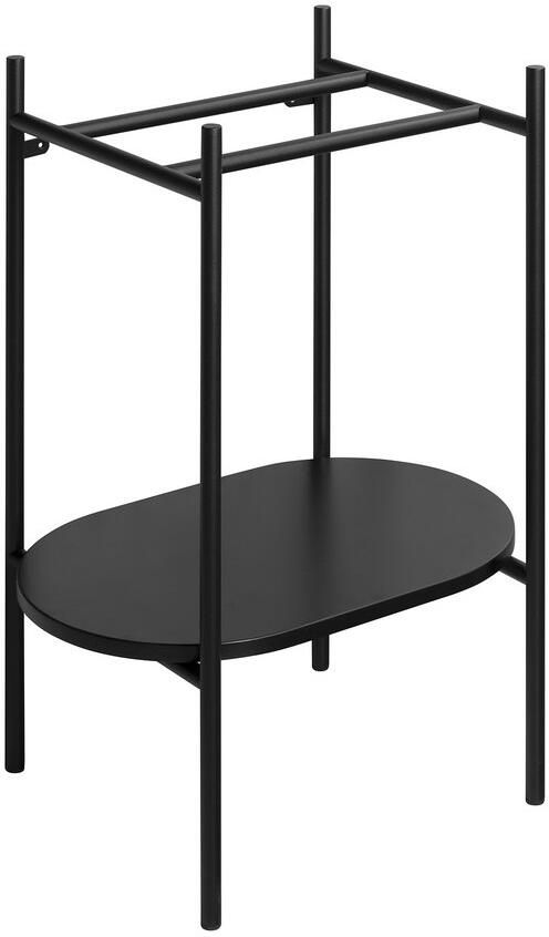 Sapho Wastafel Frame met Onderplank Puno 55x79 5x39 6 cm Zwart