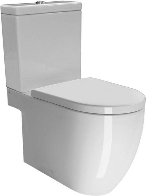Sapho Toilet Combi S-Trap P-Trap Pura 36x68 Wit ExtraGlaze