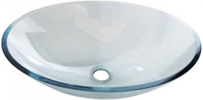 Sapho Pure glas waskom diameter 52 cm transparant