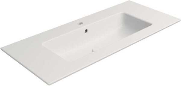 Sapho Wastafel Keramiek Pura 102x46 cm Mat Wit