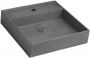 Sapho Quadrado wastafel inclusief waste 46x46 black granite - Thumbnail 1