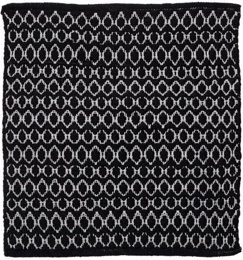 Sealskin Badmat Boho 60x60 cm Polyester Katoen Zwart