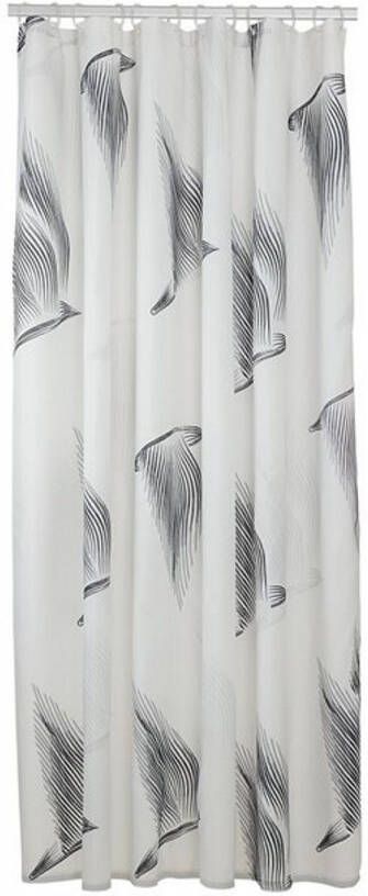 Sealskin Douchegordijn Birds 180x200 cm Polyester Zwart Wit