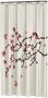 Sealskin douchegordijn Blossom 100% polyester rood print 180x200 cm - Thumbnail 1