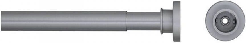 Badkamerdepot Douchegordijnstang Seallux diameter 28 mm verstelbaar van 80 cm tot 130 cm mat aluminium