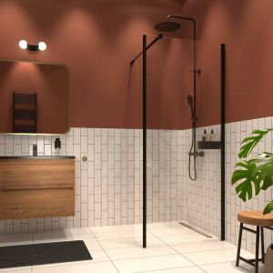Sealskin Inc. Inloopdouche type A1 120x30x200cm met douchemand 8mm helder veiligheidsglas met antikalklaag Zilver hoogglans XIA11206265100