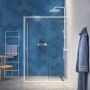 Sealskin Contour Schuifdeur met zijwand 120x90x200 cm 6 mm helder veiligheidsglas Mat wit CCD101296025100 - Thumbnail 1