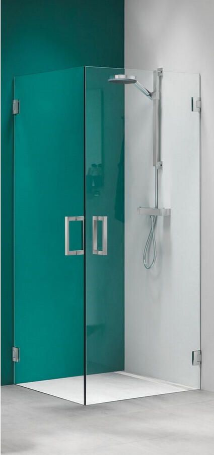 Sealskin I AM draaideur voor het maken van een hoekinstap 1000 mm 8 mm helder veiligheidsglas + antikalk chroom zilver hoogglans