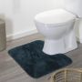 Sealskin Angora Toiletmat 55x60 cm Polyester Donkergroen 800123 - Thumbnail 1