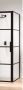 Sealskin Soho zijwand voor combinatie met een draaideur 70x210cm met zwart profiel en helder glas CKB010706195100 - Thumbnail 1
